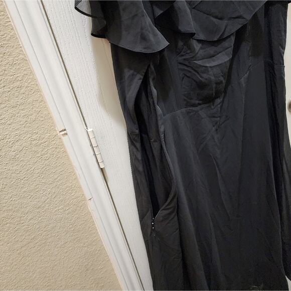 Avenue‎ black ruffled romance plain dress plus size 28 new - Picture 6 of 9